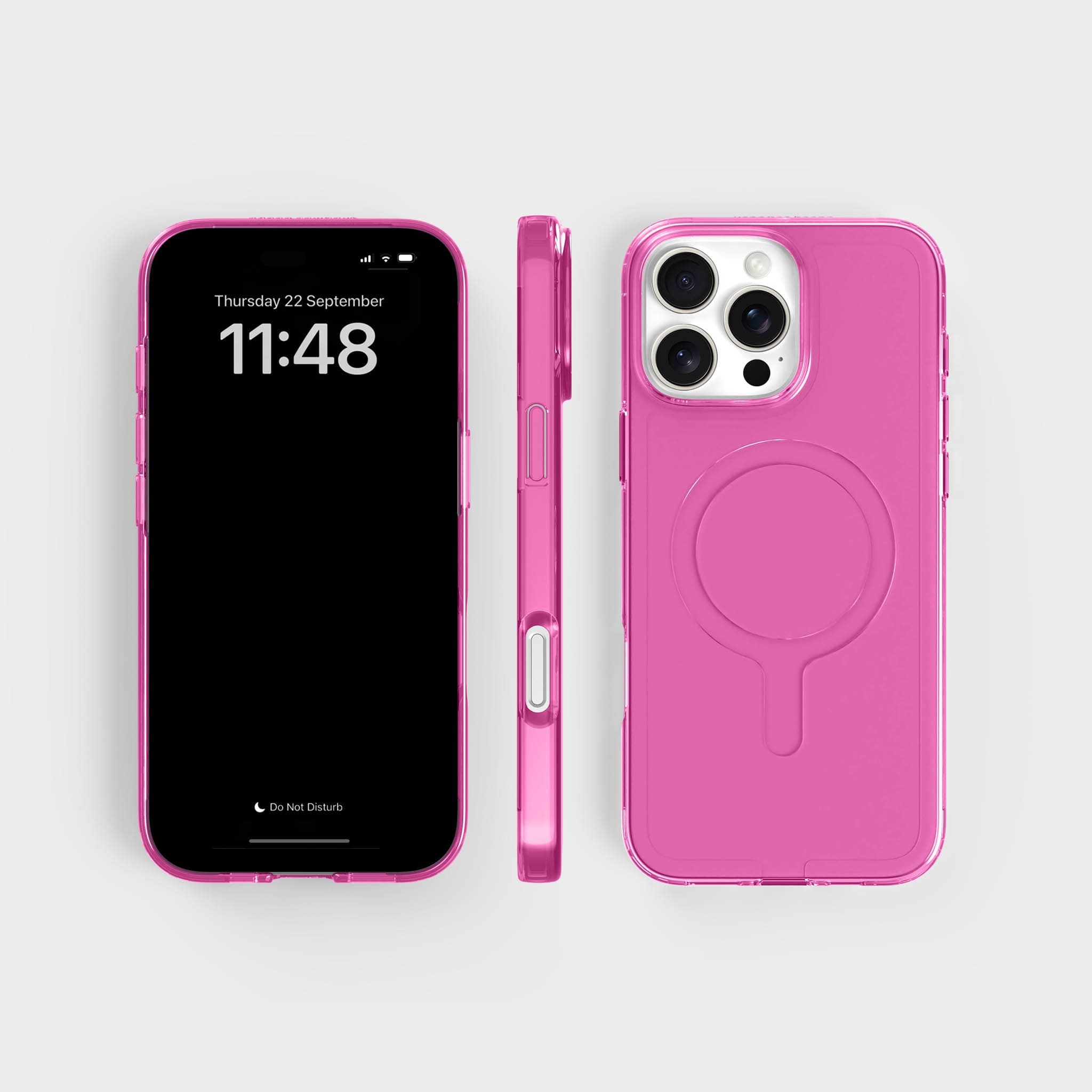 Tinted Pink iPhone 16 Pro Max Clear Case