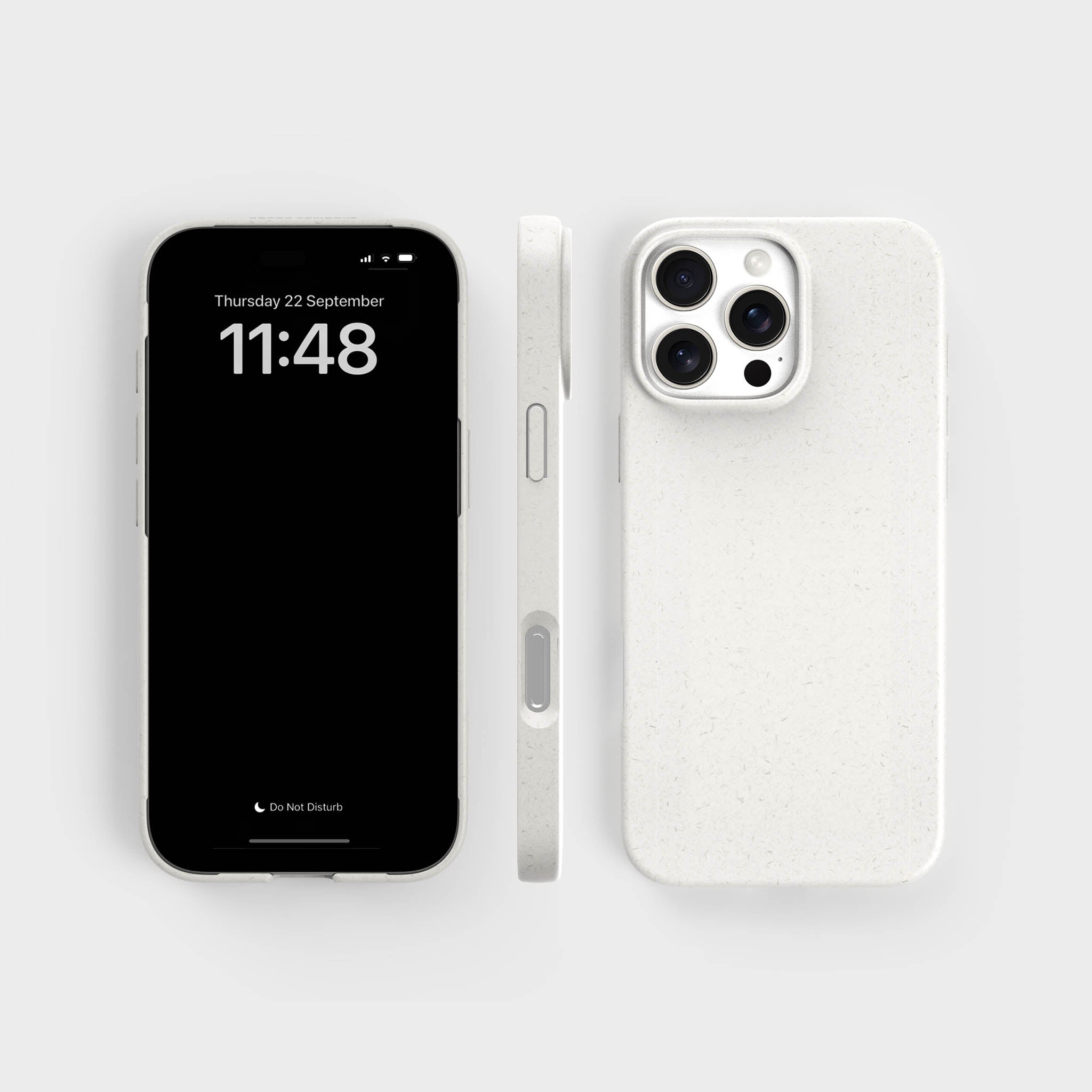 Plant-Based Vanilla White iPhone 16 Pro Max Phone Case