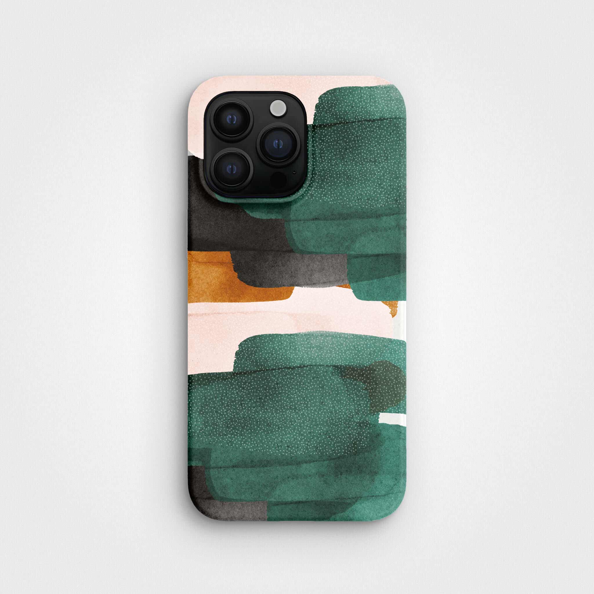 Teal Blush Design Plant Based Phone Case