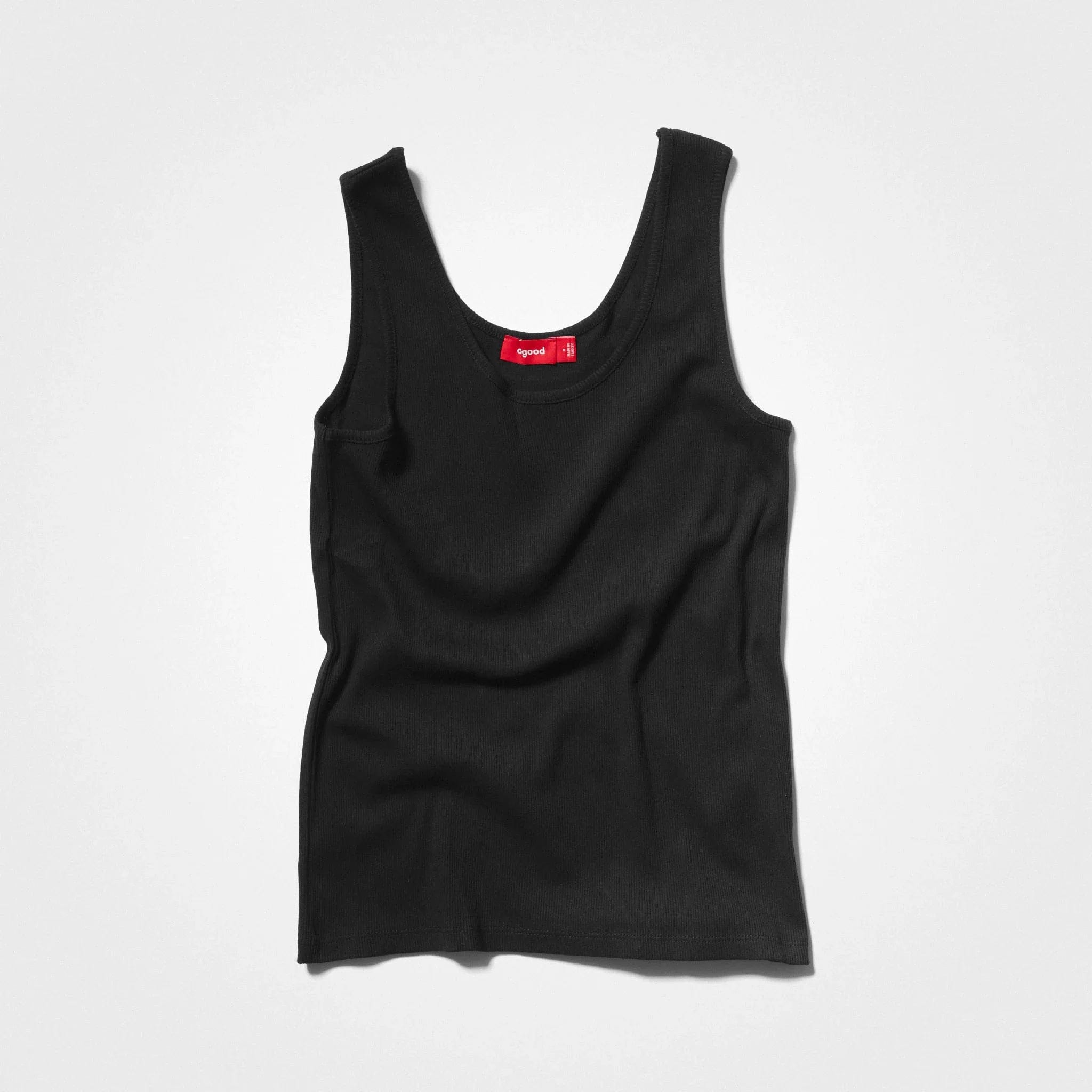 Women's Recycled Cotton Tank Top—black